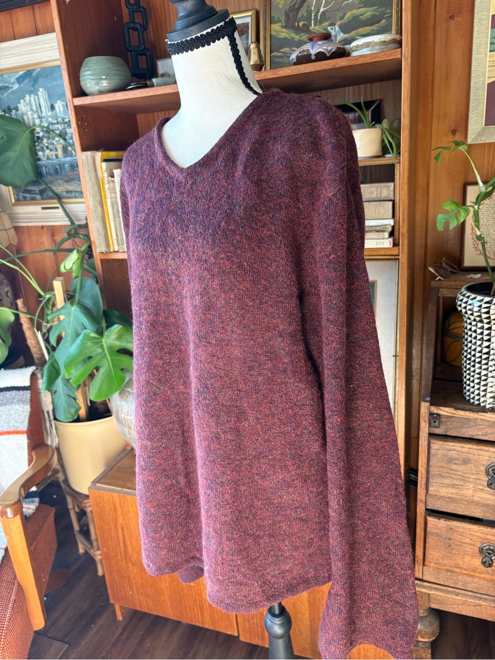 90s VTG Giant Oversize Merino Blend sweater OS - Picture 9 of 9